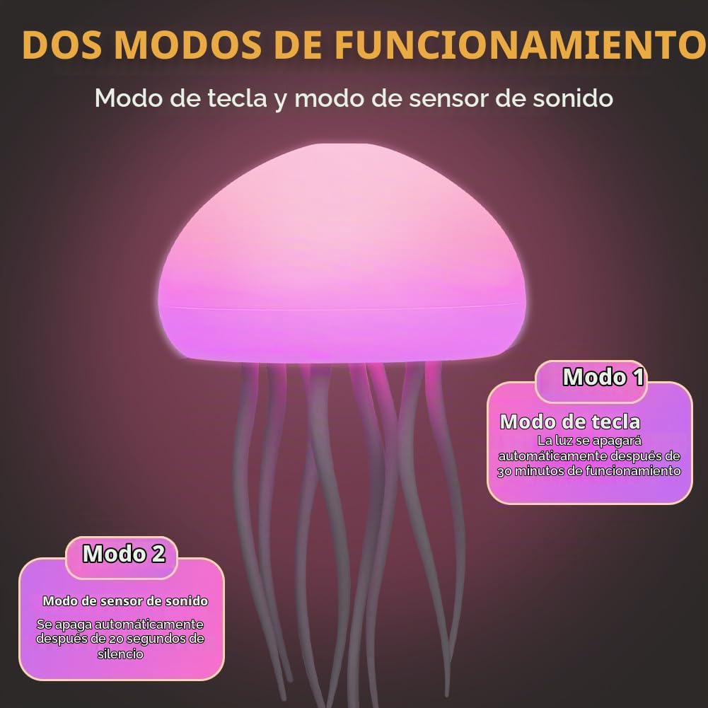 ¡PROMOCIÓN 2x1!  Lámpara Medusa Flotante Recargable LED