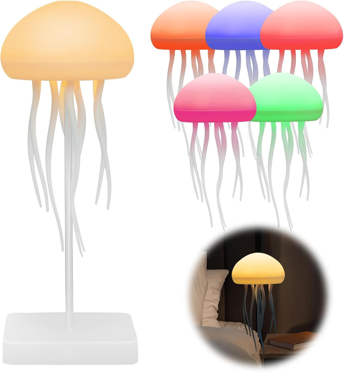 ¡PROMOCIÓN 2x1!  Lámpara Medusa Flotante Recargable LED