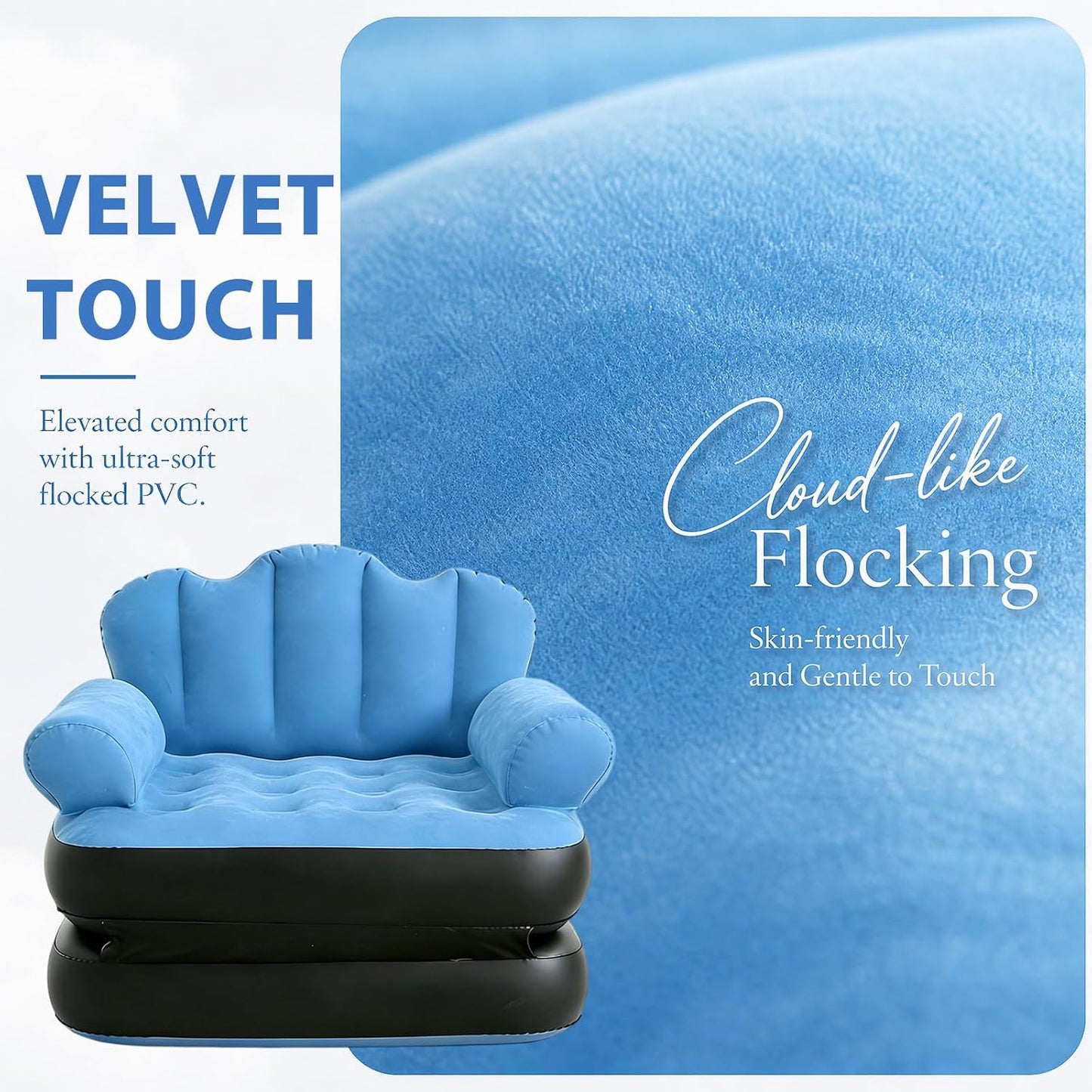 🔥 Sofá Cama Hinchable 2 en 1 + 🎁 Manta Luminosa GRATIS