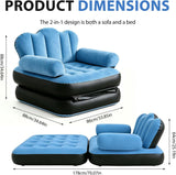 🔥 Sofá Cama Hinchable 2 en 1 + 🎁 Manta Luminosa GRATIS