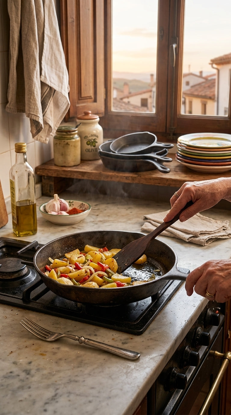 Juego de 5 Sartenes de Hierro Fundido: La Colección Completa para tu Cocina